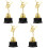 5Pièces Trophées Ballet Danseuse Dorés Cadeaux 3