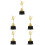 5Pièces Trophées Ballet Danseuse Dorés Cadeaux 6