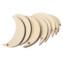 10 Pcs Thin Wood Chip Moon Model Material Sand Table Building Diorama