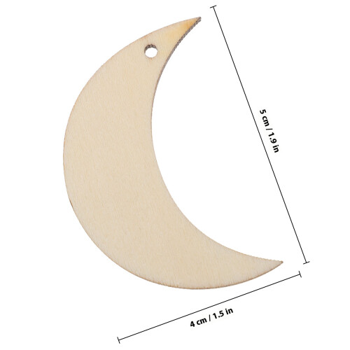 10 Pcs Thin Wood Chip Moon Model Material Sand Table Building Diorama 1