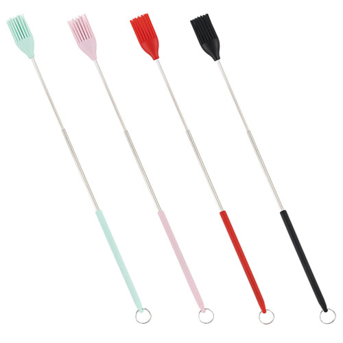 12 Pcs Silicone Basting Brush Retractable Baking Pastry Oil Brush