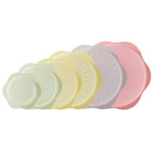 3 Count Silicon Stretch Lids Bowls With Silicone For Food Storage