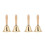 4 Pcs Solid Bell With Wooden Handle 8