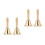4 Pcs Solid Bell With Wooden Handle 5