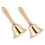 4 Pcs Solid Bell With Wooden Handle 3