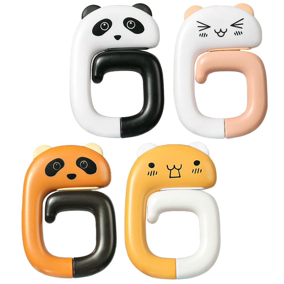 20 Pcs Bendable Panda Hook Key Chain Bag Holder For Home Office-image-OPC-PKY7BWP-NEW