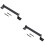 Set Of 2 Door Handle Sliding Hinges Pull Handles Knob Black 6