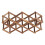 Foldable Wooden Wine Cabinet for 10 Bottles Elegant 5