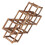 Foldable Wooden Wine Cabinet for 10 Bottles Elegant 3