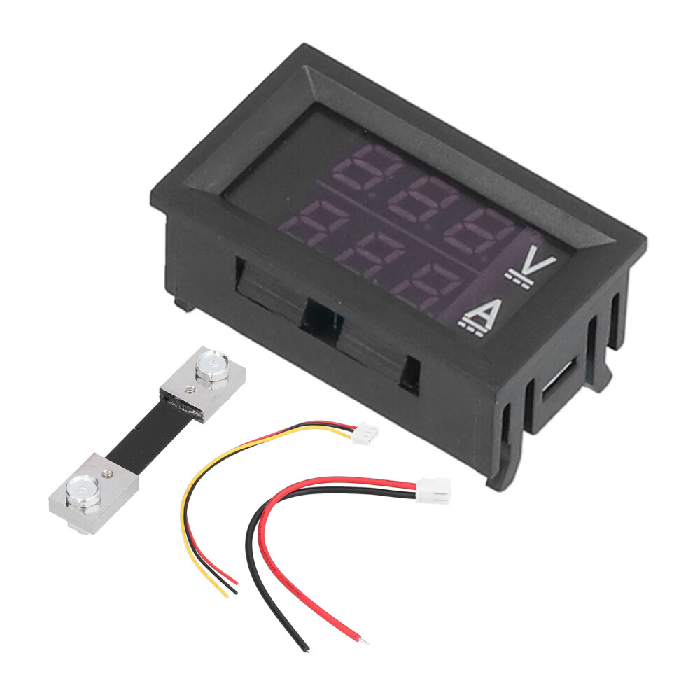 (100A With Shunt 75Mî©) Dc4.5v-100V Led Digital Voltmeter Ammeter 100A Shunt 75Mî© 685922894984