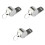 36 Pcs Metal Whistles For Pet Training Silver 3