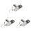 36 Pcs Metal Whistles For Pet Training Silver 2