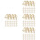 120 Pcs Shaped Paper Clips For Wedding Invitations And Projects 8