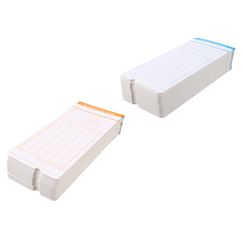 800 Sheets Attendance Paper Cards For Time Clock And Payroll Recording
