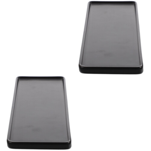 2Pcs Ceramic Decorative Tray For Makeup Perfume Soap Organization 2