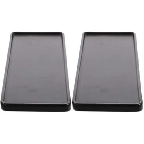 2Pcs Ceramic Decorative Tray For Makeup Perfume Soap Organization 1