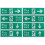8 Pcs Hanging Emergency Fire Exit Indicator Sign For Public Use 4