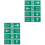 8 Pcs Hanging Emergency Fire Exit Indicator Sign For Public Use 5