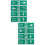 8 Pcs Hanging Emergency Fire Exit Indicator Sign For Public Use 9