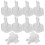40Pcs Portable White Plastic Hot Water Bag Stoppers Replacement Plugs 3