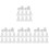 40Pcs Portable White Plastic Hot Water Bag Stoppers Replacement Plugs 4