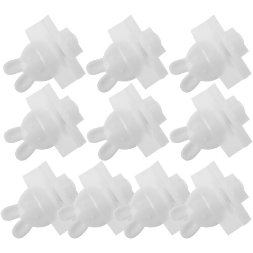 40Pcs Portable White Plastic Hot Water Bag Stoppers Replacement Plugs 1