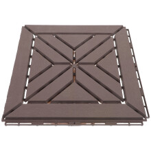 4Pcs Interlocking Plastic Deck Tiles For Outdoor Garden Patio Flooring