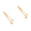 2Pcs Stainless Steel Ice Tong Kitchen Gadget 10