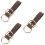 3Pcs Medieval Double Ring Harness Belt Buckle 9