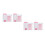 4Pcs Pink ABS Bread Manual Loaf Cutter for Home Toast Cake Use 8