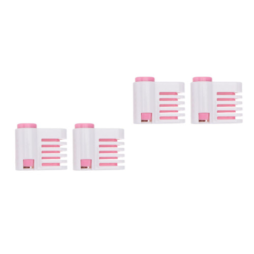 4Pcs Pink ABS Bread Manual Loaf Cutter for Home Toast Cake Use 2