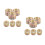 12 Pcs Concealed Fire Sprinkler Cover Plate Ceiling Mount 4