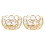 4 Pcs Crystal Iron Candle Stands For Wedding Handicraft 1