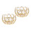 4 Pcs Crystal Iron Candle Stands For Wedding Handicraft 3