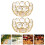4 Pcs Crystal Iron Candle Stands For Wedding Handicraft 11