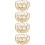 4 Pcs Crystal Iron Candle Stands For Wedding Handicraft 7