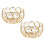 4 Pcs Crystal Iron Candle Stands For Wedding Handicraft 2