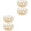 4 Pcs Crystal Iron Candle Stands For Wedding Handicraft 5