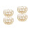 4 Pcs Crystal Iron Candle Stands For Wedding Handicraft 6
