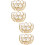 4 Pcs Crystal Iron Candle Stands For Wedding Handicraft 9