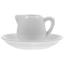 1Set Keramik Milch- Und Soßengießer Mit Unterteller Für Saft Und Honig