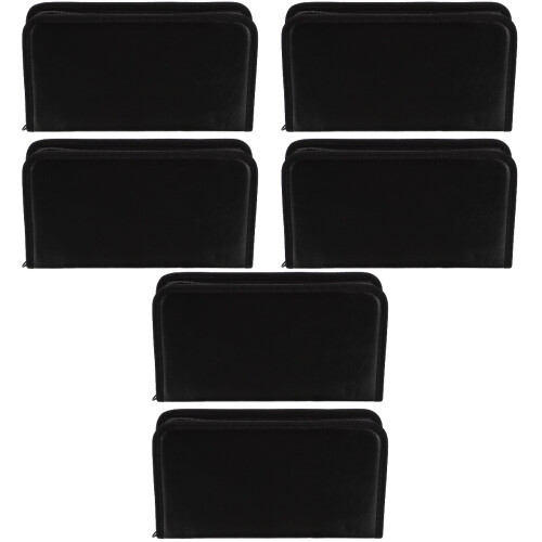6 Pcs Cd Cases Car Cd Bags Dvd Wallets Portable Organizer Boxes 2