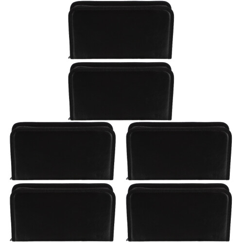 6 Pcs Cd Cases Car Cd Bags Dvd Wallets Portable Organizer Boxes 1