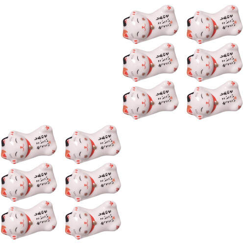 12 Keramik Essstäbchenablage Japanisch Löffel Gabel Halter 2