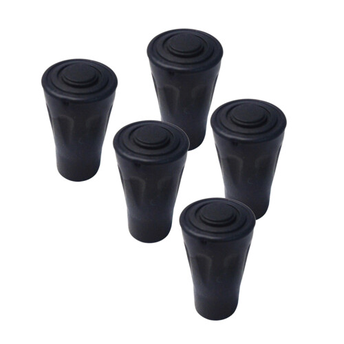 10 Pcs Replacement Tips For Adjustable Hiking Poles Black
