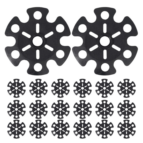 20Pcs Snowflake Shaped Trekking Pole Snow Baskets For Hiking Sticks