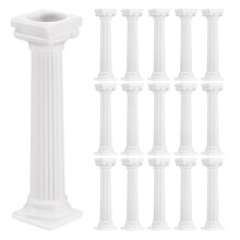 16Pcs 12.5Cm Roman Column Cake Stand Reusable Pillars For Tiered Cakes