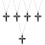 5Pcs Ashes Urn Necklace With Cross Charm Cremation Memorial 6