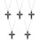 5Pcs Ashes Urn Necklace With Cross Charm Cremation Memorial 5