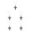 5Pcs Ashes Urn Necklace With Cross Charm Cremation Memorial 8